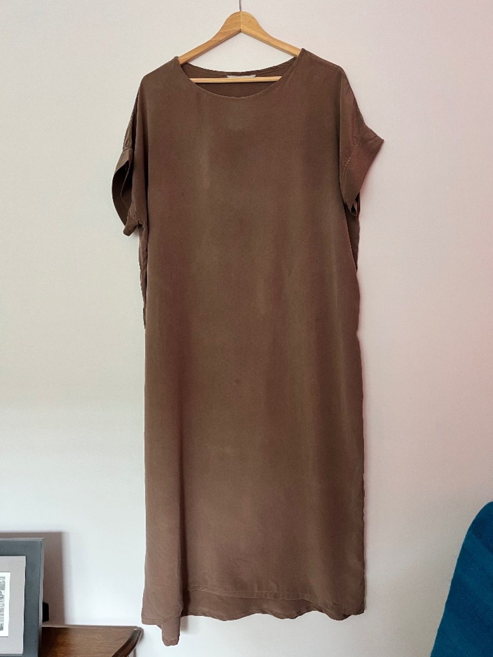 Elizabeth Suzann Georgia Dress in Brown Silk Crepe, OS